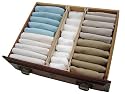Set of 2 Cimple Expandable Drawer Dividers, Natural Wood, Available in 3 Sizes