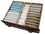 Set of 2 Cimple Expandable Drawer Dividers, Natural Wood, Available in 3 Sizes
