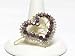 Girls Crystal Purple Heart Hair Barrette Pin Clip Jewelry Accessories