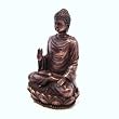 Small Buddha Statue Statuette - Bronze Powder Resin