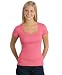 Junior Ladies 2x1 Scoop Tee Shirt