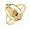 10k Yellow Gold Praying Hands Ring w/ Diamond Accent, Size 6