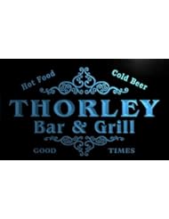 Home: u44860-b THORLEY Family Name Bar & Grill Home Decor Neon Light Sign - ADV PRO