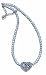 Western Bridal Pearl Necklace with Heart Charm