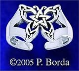 Butterfly Pentacle Toe Ring