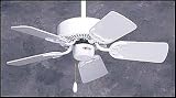 29 Inch Ceiling Fan Appliance White Finish