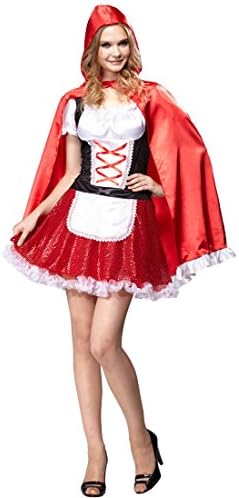 Adult Miss Red Riding Hood Halloween Costume (Medium (6-10))