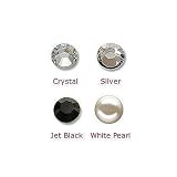 Bosom Button - 3PK - Crystal, Pearl & Black