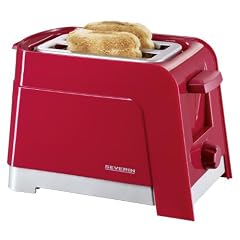Severin AT 2599 Automatik-Toaster / rot-silber