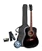 Encore E400B-OFT Solid Top Black Acoustic Guitar Outfit