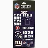 NEW YORK GIANTS OFFICIAL LOGO TEAM FAN MAGNETS SET