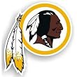 Washington Redskins 12 Inch Indian Logo Car Magnet