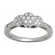 14K White Gold Diamond Ring - 1.00 Ct.