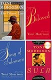 4-Book Set by Toni Morrison: Beloved, The Bluest Eye, Sula, Song of Solomon