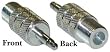 F-Pin Female / 3.5mm Mono Male Adaptor
