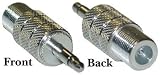 F-Pin Female / 3.5mm Mono Male Adaptor