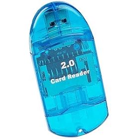 4 in 1 Mini USB 2.0 Memory Card Reader Writer SD MINISD MMC MOBILE RSMMC - Compatible with Sony, SanDisk, Toshiba, Lexar