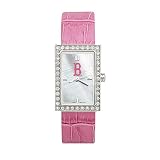 Boston Red Sox Ladies MLB Starlette Watch (Leather Band)