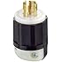 Leviton 2511 20 Amp, 120/208 Volt 3PY, NEMA L21-20P, 4P, 5W, Locking Plug, Industrial Grade, Grounding - Black-White
