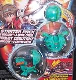 Bakugan Green Starter Pack Juggernoid, Robotallion 350g, and Mystery Marble