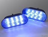 Smoked Blue Led Side Marker Lights Pair For 99 to 04 Golf Jetta Bora 98 to 04 Passat B5 B5.5
