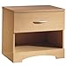 South Shore Step One 1-Drawer Nightstand-Natural Maple