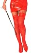 Adult Red Fishnet Thigh High Hose - Adult Std.