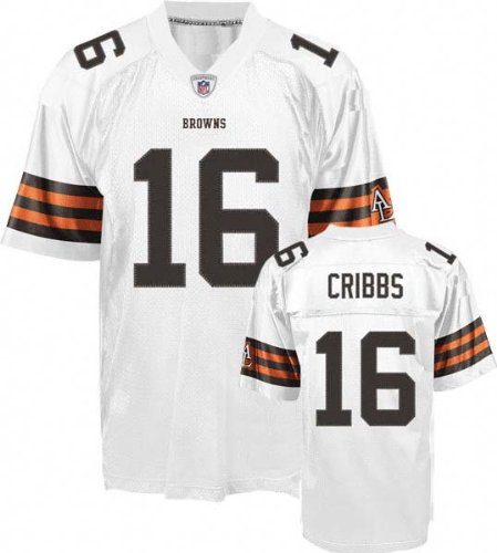 Cleveland Browns #16 Joshua Cribbs White NFL Jerseys Authentic Football Jersey Size 48-56 (Please Select the Size When You Order, Can Do Drop Shipping)