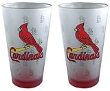 St. Louis Cardinals Frosted Pint Glass (16-Ounce, Set of 2)