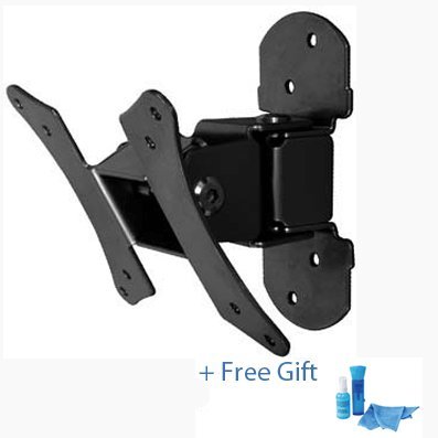 TechSol TSB4 - Tilt & Swivel LCD TV Wall Mount bracket for all 15" 17" 19" 20" complete with Free TV Cleaner Kit