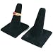 2 Black Velvet Square Base Ring Finger Jewelry Holder Showcase Display Stands