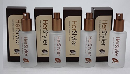 Herstyler Hair Serum with Argan Oil and Aloe Vera 2 fl oz / 60 ml (Pack of 4) Herstyler Hair Serum with Argan Oil and Aloe Vera 2 fl oz / 60 ml (Pack of 4)