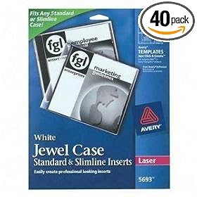 Avery 5693 CD DVD White Matte Jewel Case Inserts for Laser... by Best Selling DVDs