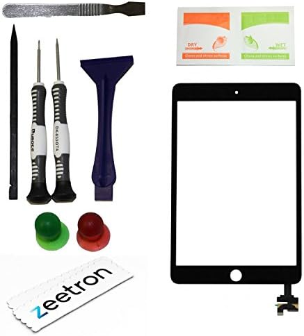 Zeetron Glass Screen Assembly Replacement Kit for iPad Mini 3 With Tools (Black) A1599 A1600