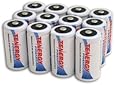 12 pcs of Tenergy Premium C Size 5000mAh High Capacity High Rate NiMH Rechargeable Batteries