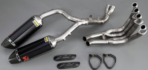 Yamaha OEM Motorcycle YZF-R1 -Complete EVO Exhaust System by Akrapovic® - Titanium Can/End Cap/Headers with Crossover Tubes. OEM ABA-0SS56-21-64