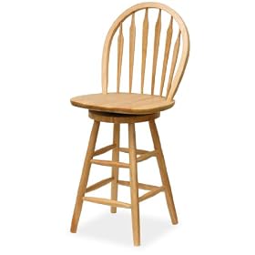 Winsome Natural 24 Windsor Swivel Stool by Winsome