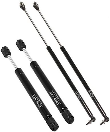 2 Hood 2 Tailgate Shock Lift Support Gas Strut Arm Prop Rod Set Jeep Grand Cherokee 4048 4699