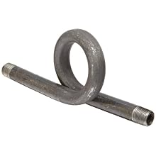 NOSHOK 1050 Welded Steel Schedule 80 Pigtail Steam Syphon, 180 degree, 1/2" NPT Male, 3800 psi Pressure Range