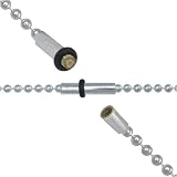 from Jewelco London Jewelco London Silver Dog Tag Bead Chain - 24 inch / 61cm