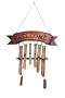 All Natural Handmade Bamboo Chime - Welcome Design