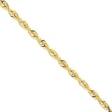 14k Gold 4.3mm D/C Extra-Lite Rope Chain