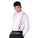 HDE Men's Formal Fashion Button End Adjustable Dress Suspenders - 1 1/4 Inch Wide (Off-White Striped)