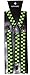 Black & Green Checks - Funky Trendy Unisex Suspender Braces