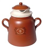 Mamma Ro 9 Inch by 12 Inch Bean Pot, Terra Cotta