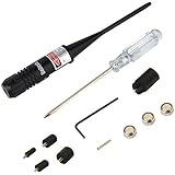 Beileshi All in One .22 to .50 Caliber Rifle Gauge Red Dot Laser Bore Sighter Boresight