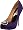 Badgley Mischka Women's Lissa Open-Toe Pump,Purple,5.5 M US