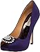 Badgley Mischka Women's Lissa Open-Toe Pump,Purple,9 M US