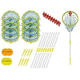 Super Loop 9 Target Set by Park & Sun Includes 2 Piece Uprights, 18 Target Hoops with Nets, Discs, Poly Ground Stakes and Numbered Flags