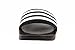 adidas Men's Adilette Comfort Slides Sandals, Black/White, 11